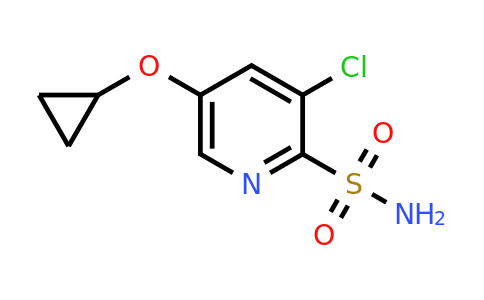 CAS 1243401-88-8 | 3-Chloro-5-cyclopropoxypyridine-2-sulfonamide
