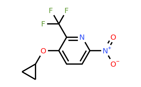 CAS 1243401-89-9 | 3-Cyclopropoxy-6-nitro-2-(trifluoromethyl)pyridine