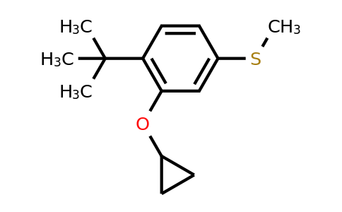 CAS 1243401-92-4 | (4-Tert-butyl-3-cyclopropoxyphenyl)(methyl)sulfane