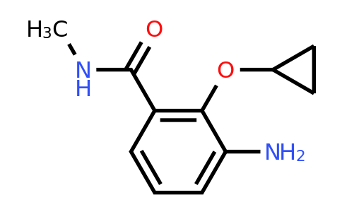 CAS 1243401-98-0 | 3-Amino-2-cyclopropoxy-N-methylbenzamide