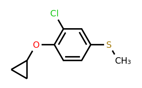 CAS 1243401-99-1 | (3-Chloro-4-cyclopropoxyphenyl)(methyl)sulfane