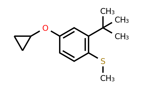 CAS 1243402-04-1 | (2-Tert-butyl-4-cyclopropoxyphenyl)(methyl)sulfane