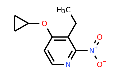 CAS 1243402-07-4 | 4-Cyclopropoxy-3-ethyl-2-nitropyridine