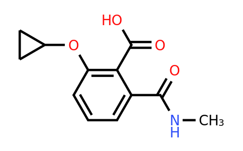 CAS 1243402-08-5 | 2-Cyclopropoxy-6-(methylcarbamoyl)benzoic acid