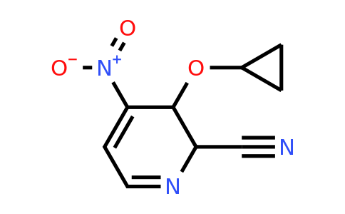 CAS 1243402-09-6 | 3-Cyclopropoxy-4-nitro-2,3-dihydropyridine-2-carbonitrile