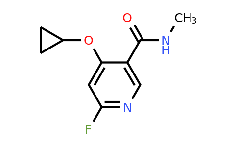 CAS 1243402-12-1 | 4-Cyclopropoxy-6-fluoro-N-methylnicotinamide