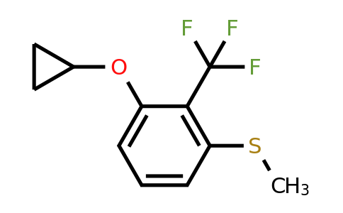 CAS 1243402-16-5 | (3-Cyclopropoxy-2-(trifluoromethyl)phenyl)(methyl)sulfane