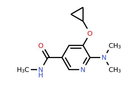 CAS 1243402-18-7 | 5-Cyclopropoxy-6-(dimethylamino)-N-methylnicotinamide