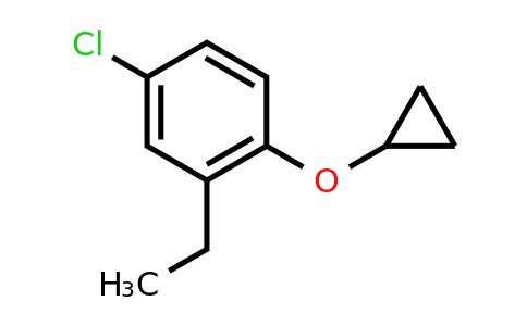 CAS 1243402-23-4 | 4-Chloro-1-cyclopropoxy-2-ethylbenzene