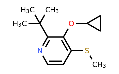 CAS 1243402-25-6 | 2-Tert-butyl-3-cyclopropoxy-4-(methylthio)pyridine