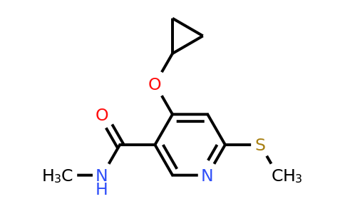 CAS 1243402-26-7 | 4-Cyclopropoxy-N-methyl-6-(methylthio)nicotinamide