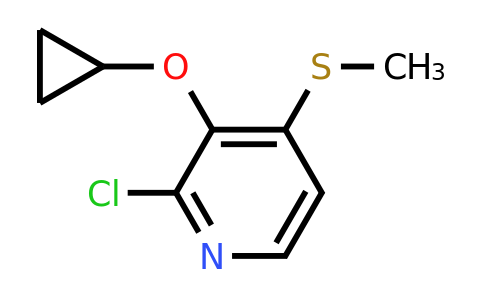 CAS 1243402-29-0 | 2-Chloro-3-cyclopropoxy-4-(methylsulfanyl)pyridine