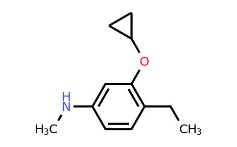 CAS 1243402-32-5 | 3-Cyclopropoxy-4-ethyl-N-methylaniline