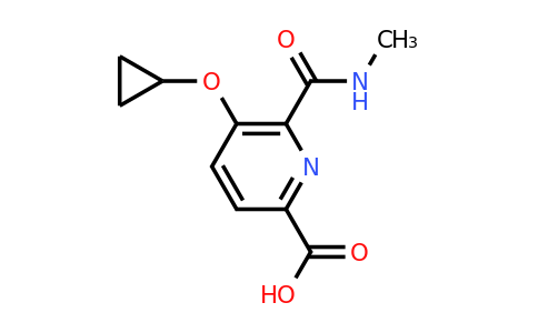 CAS 1243402-40-5 | 5-Cyclopropoxy-6-(methylcarbamoyl)picolinic acid