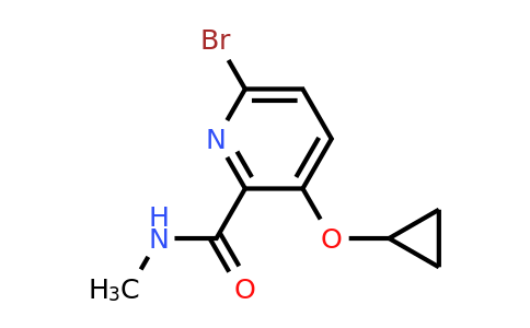 CAS 1243402-45-0 | 6-Bromo-3-cyclopropoxy-N-methylpicolinamide