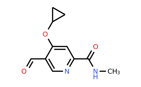 CAS 1243402-53-0 | 4-Cyclopropoxy-5-formyl-N-methylpicolinamide