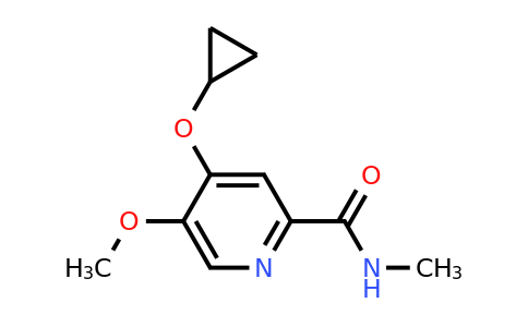 CAS 1243402-54-1 | 4-Cyclopropoxy-5-methoxy-N-methylpicolinamide