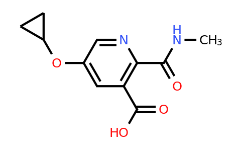CAS 1243402-61-0 | 5-Cyclopropoxy-2-(methylcarbamoyl)nicotinic acid
