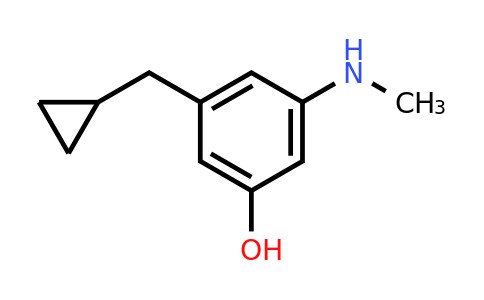 CAS 1243402-64-3 | 3-(Cyclopropylmethyl)-5-(methylamino)phenol