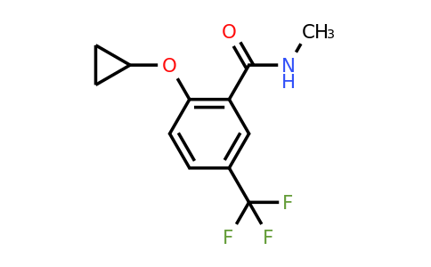 CAS 1243402-66-5 | 2-Cyclopropoxy-N-methyl-5-(trifluoromethyl)benzamide