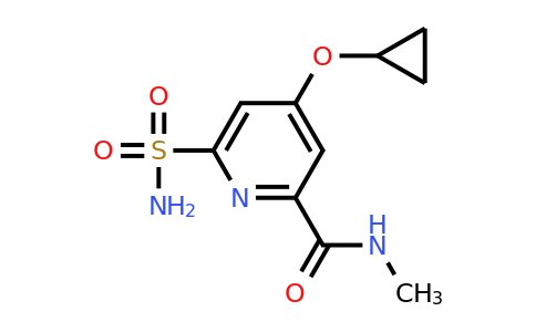 CAS 1243402-69-8 | 4-Cyclopropoxy-N-methyl-6-sulfamoylpicolinamide