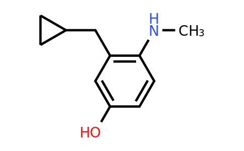 CAS 1243402-70-1 | 3-(Cyclopropylmethyl)-4-(methylamino)phenol