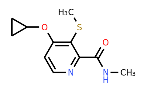 CAS 1243402-71-2 | 4-Cyclopropoxy-N-methyl-3-(methylthio)picolinamide
