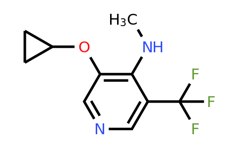 CAS 1243402-73-4 | 3-Cyclopropoxy-N-methyl-5-(trifluoromethyl)pyridin-4-amine