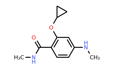CAS 1243402-75-6 | 2-Cyclopropoxy-N-methyl-4-(methylamino)benzamide