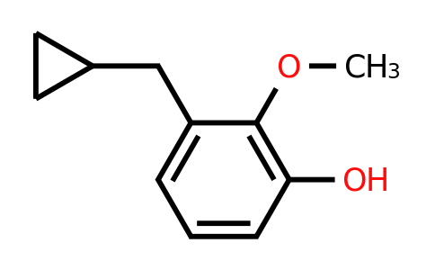 CAS 1243402-78-9 | 3-(Cyclopropylmethyl)-2-methoxyphenol