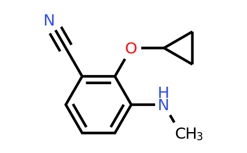 CAS 1243402-80-3 | 2-Cyclopropoxy-3-(methylamino)benzonitrile