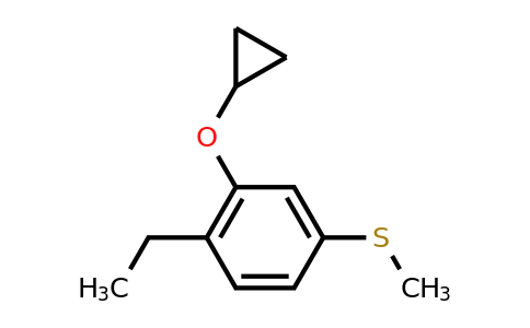 CAS 1243402-88-1 | (3-Cyclopropoxy-4-ethylphenyl)(methyl)sulfane