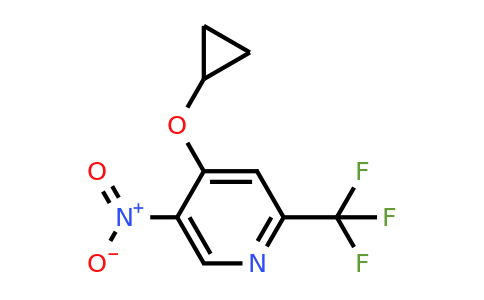 CAS 1243402-91-6 | 4-Cyclopropoxy-5-nitro-2-(trifluoromethyl)pyridine