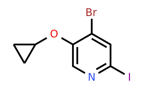 CAS 1243402-94-9 | 4-Bromo-5-cyclopropoxy-2-iodopyridine