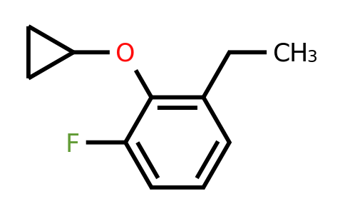 CAS 1243402-95-0 | 2-Cyclopropoxy-1-ethyl-3-fluorobenzene