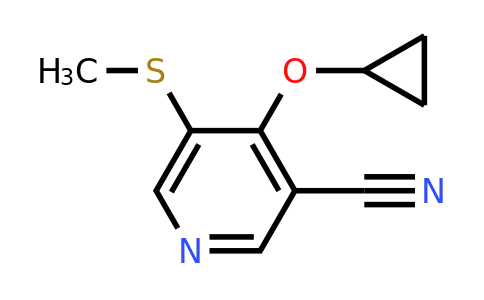 CAS 1243402-97-2 | 4-Cyclopropoxy-5-(methylsulfanyl)pyridine-3-carbonitrile
