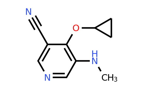 CAS 1243403-03-3 | 4-Cyclopropoxy-5-(methylamino)nicotinonitrile