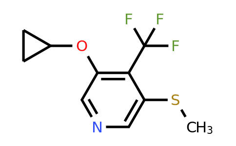 CAS 1243403-04-4 | 3-Cyclopropoxy-5-(methylthio)-4-(trifluoromethyl)pyridine
