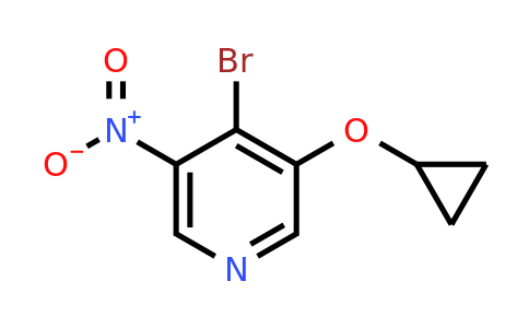 CAS 1243403-08-8 | 4-Bromo-3-cyclopropoxy-5-nitropyridine