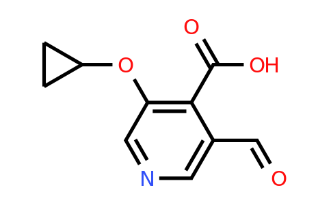 CAS 1243403-10-2 | 3-Cyclopropoxy-5-formylisonicotinic acid