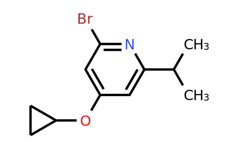 CAS 1243403-13-5 | 2-Bromo-4-cyclopropoxy-6-(propan-2-YL)pyridine