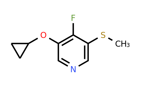 CAS 1243403-16-8 | 3-Cyclopropoxy-4-fluoro-5-(methylsulfanyl)pyridine