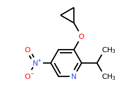CAS 1243403-20-4 | 3-Cyclopropoxy-2-isopropyl-5-nitropyridine