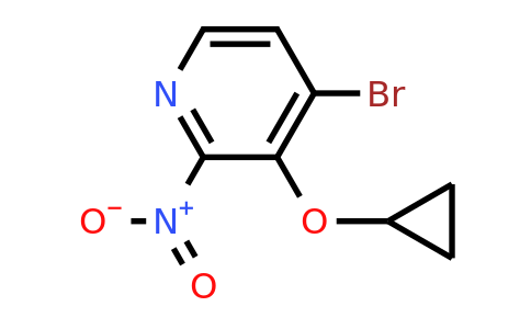 CAS 1243403-21-5 | 4-Bromo-3-cyclopropoxy-2-nitropyridine