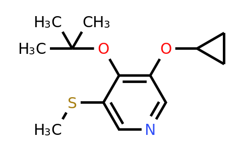 CAS 1243403-22-6 | 4-Tert-butoxy-3-cyclopropoxy-5-(methylthio)pyridine