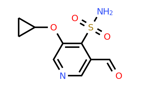 CAS 1243403-24-8 | 3-Cyclopropoxy-5-formylpyridine-4-sulfonamide