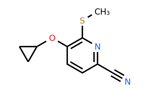 CAS 1243403-32-8 | 5-Cyclopropoxy-6-(methylsulfanyl)pyridine-2-carbonitrile