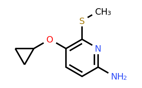 CAS 1243403-36-2 | 5-Cyclopropoxy-6-(methylsulfanyl)pyridin-2-amine