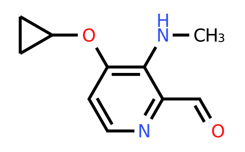 CAS 1243403-39-5 | 4-Cyclopropoxy-3-(methylamino)picolinaldehyde