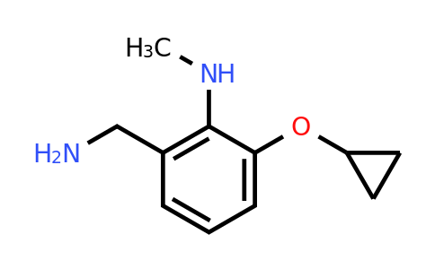 CAS 1243403-45-3 | 2-(Aminomethyl)-6-cyclopropoxy-N-methylaniline